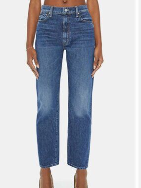 MOTHER The Ditcher Zip Flood Jeans in Did you Bring Me Anything Size 26